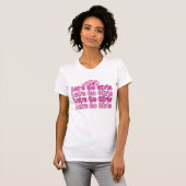 Retro Bachelorette Party Bruid T-shirt (Voorkant volledig)