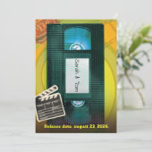 Retro Back to 90s Wedding Invitation (Debout devant)