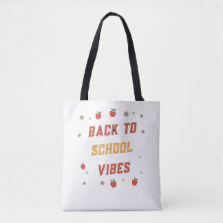 Retro Back To School Sfeer Boodschappentas Op Maat Draagtas