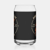 Retro Bacon Lover Grappig Voedsel Ontwerp met Blik Blikvorm Glas (Rechts)