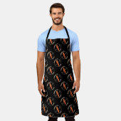 Retro Bacon Lover Grappig Voedsel Ontwerp met Blik Schort (Gedragen)