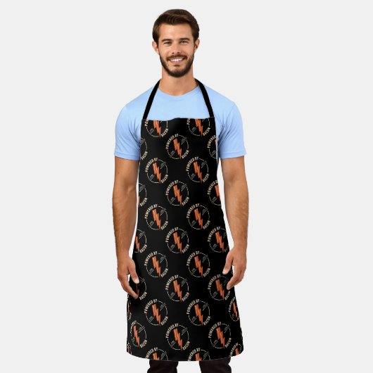 Retro Bacon Lover Grappig Voedsel Ontwerp met Blik Schort (Gedragen)