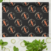 Retro Bacon Lover Grappig Voedsel Ontwerp met Blik Theedoek (Gevouwen)