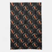 Retro Bacon Lover Grappig Voedsel Ontwerp met Blik Theedoek (Verticaal)