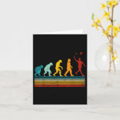 Retro Badminton met Shuttle Evolution Darwin Kaart (Gele Bloem)