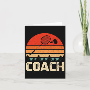 Retro Badminton Racket Shuttle Badminton Coach GIF Kaart