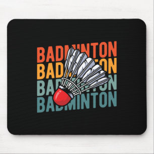 Retro Badminton Racket Team - Speler  Shutt Muismat