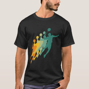 Retro Badminton Spelers Shuttle Sport Racket Coach T-shirt