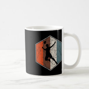 Retro Badminton Tennis Player poorten Koffiemok