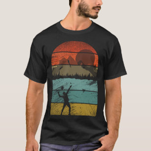 Retro Badmintonspeler sporten 2 T-shirt