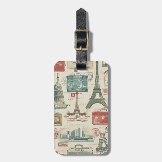 Retro bagage labels (Voorkant verticaal)