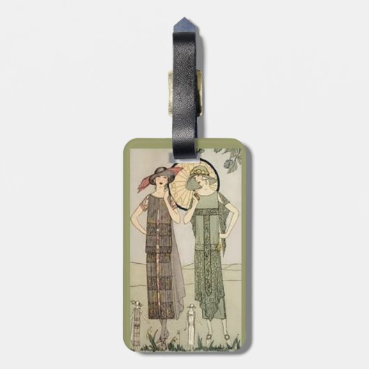 Retro  Bagagelabel voor flatpan Mode (Achterkant verticaal)