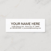 retro BAGELS Mini Visitekaartje (Achterkant)