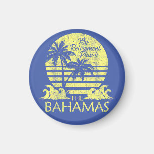 Retro Bahamas Magnet Vakantie Cruise Strand Magneet