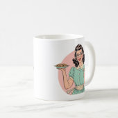Retro Baker Lady Mug Koffiemok (Voorkant rechts)