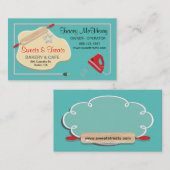 Retro Bakery Cookie Visitekaartje (Voorkant / Achterkant)