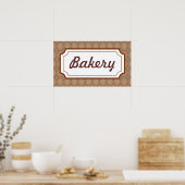 Retro Bakery Sign Poster (Keuken)
