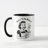Retro Baking Humor 50s Vrouw Gift
