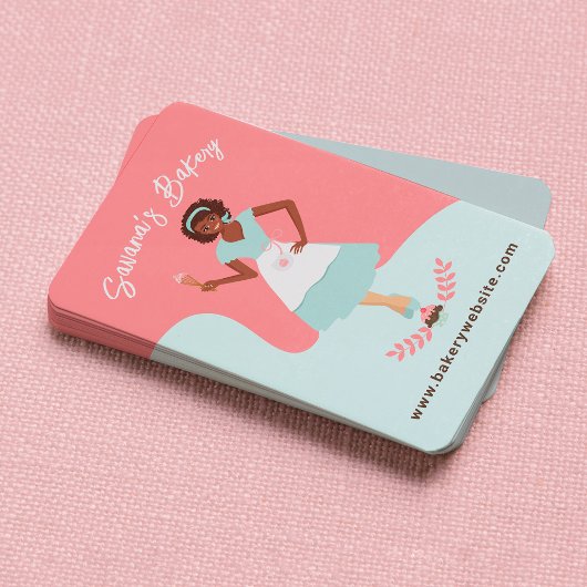 Retro  bakkerijdiensten visitekaartje