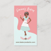 Retro  bakkerijdiensten visitekaartje (Voorkant)