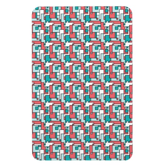 retro-baksteenpatroon magneet (Verticaal)