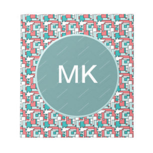 retro-baksteenpatroon notitieblok