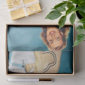 retro  bakvrouw ontkoppeling tissuepapier (Geschenk)