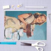 retro  bakvrouw ontkoppeling tissuepapier (Craft)