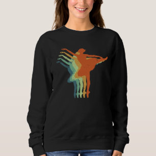 Retro Ballerina Dancer Womens Ballet Lover Gift Trui