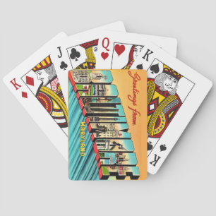 Retro Baltimore MD Wenskaarten Pokerkaarten