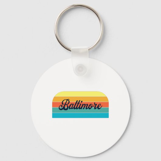 Retro Baltimore Sleutelhanger (Voorkant)