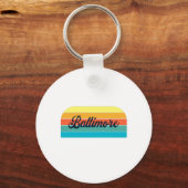 Retro Baltimore Sleutelhanger (Voorkant)