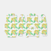 Retro Banana Yellow Turning Three Birthday Bedankdoosjes (Uitgevouwen)