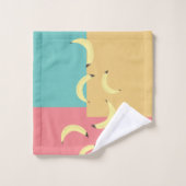 Retro Bananas Colorful Shapes Bad Handdoek (Wasdoekje)