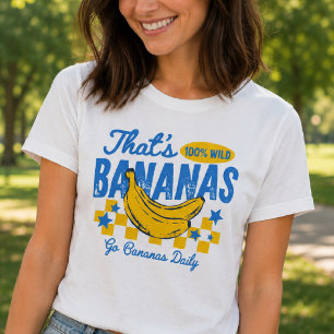 Retro Bananas Grappige Quote T-shirt