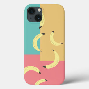 Retro Bananen Kleurrijke Vormen iPhone 13 Hoesje