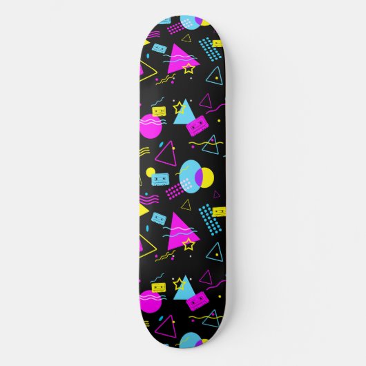 RETRO BAND COLLEURRIJKE VORMEN SKATEBOARD (Voorkant)