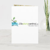 Retro Band Memorial Kaart | begrafenisprogramma (Achterkant)