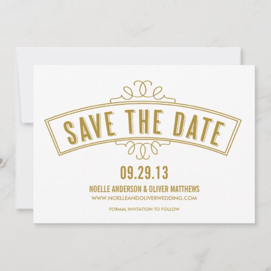 RETRO BANNER | AANKONDIGING VOOR DE DATUM OPSLAAN (Voorkant)