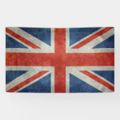 Rétro bannière de style de drapeau britannique (Horizontal)