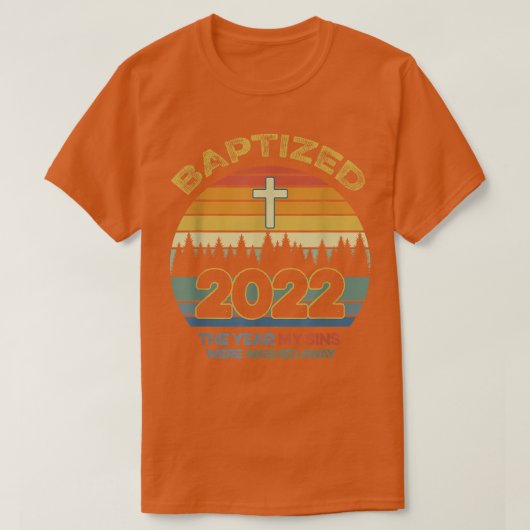  Retro Baptized 2022 Citaat Acts 238 Kool Ba T-shirt (Design voorkant)
