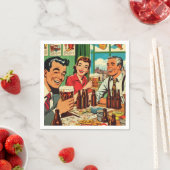 Retro Bar Bier Strips Servet (Insitu)