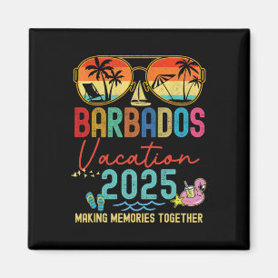 Retro Barbados Vakantie 2025 Herinneringen Bijpass Magneet