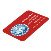 Retro Barbershop Badge Magneet (Linkerzijde)