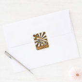 Retro Baritone Ronde Sticker (Envelop)