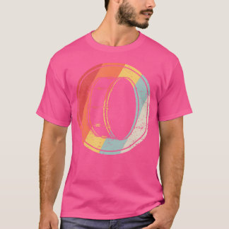  retro basdrumsilhouet t-shirt