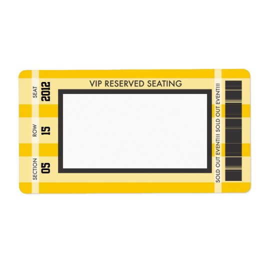 Retro Baseball Print je eigen adreslabel Etiket (Voorkant)