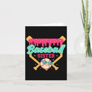 Retro Baseball Sister Ice Cream Drip Baseball Game Kaart