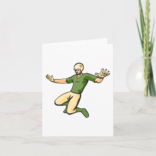 Retro Baseball Speler Sport Graphic Kaart