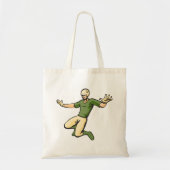 Retro Baseball Speler  Sport Graphic Tote Bag (Voorkant)